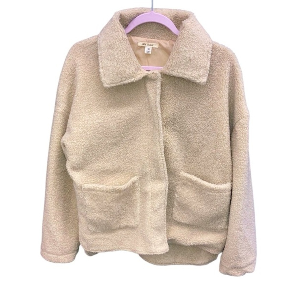 Cozy Cream Fleece Jacket size medium